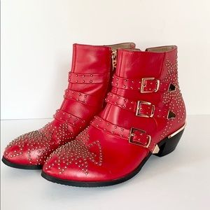Chloe Susanna Style ankle boots Italian Leather